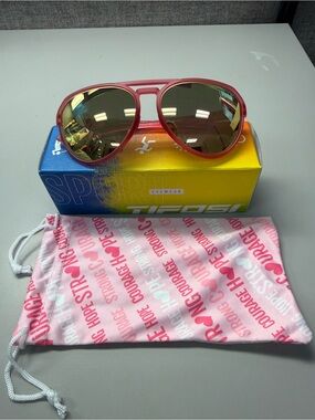 NIP Tifosi Optics Matte Crystal Pink Sunglasses